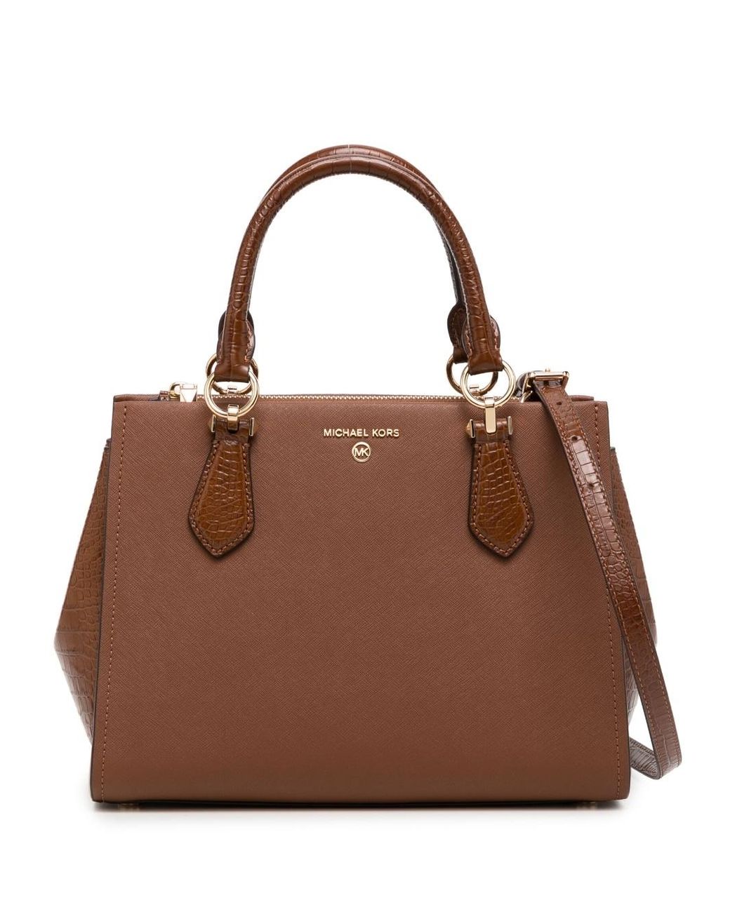 Michael Kors Medium Marilyn Satchel Bag in Brown | Lyst UK