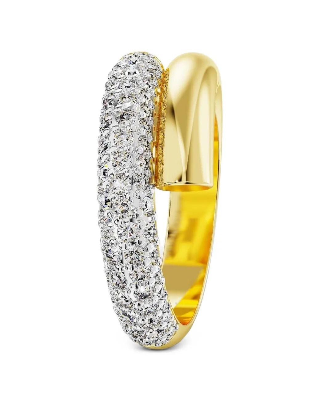 Swarovski Metallic Crystal-Embellished Wrap Ring