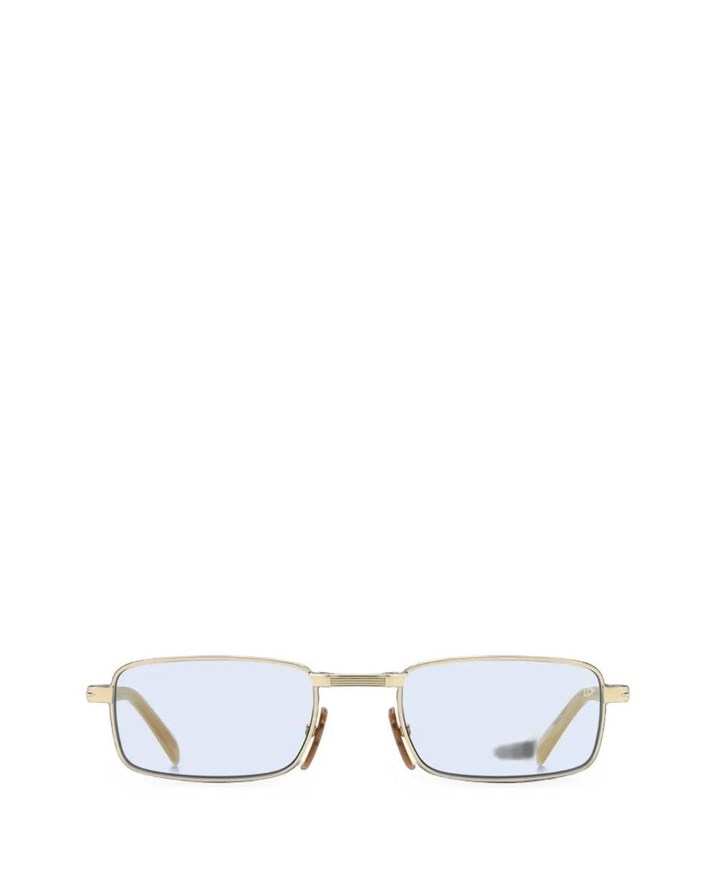David Beckham White Lunettes De Soleil Origami À Monture Rectangulaire for men