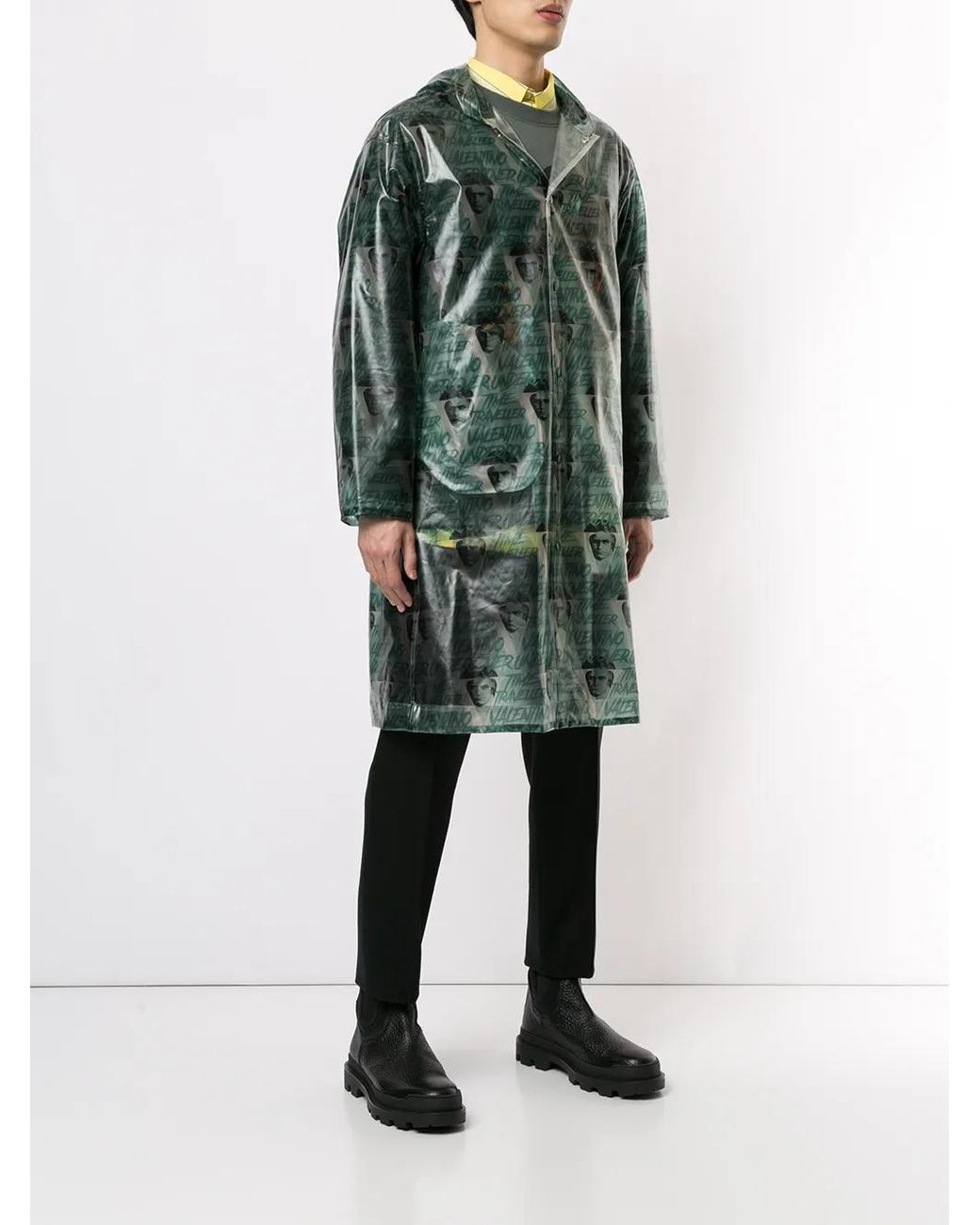 Undercover Green Clockwork Orange All-over Print Raincoat for men
