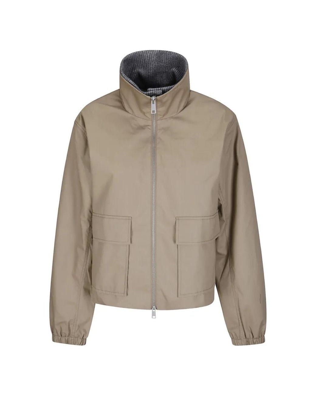 Samsøe & Samsøe Natural Sabianco Zip-Up Jacket
