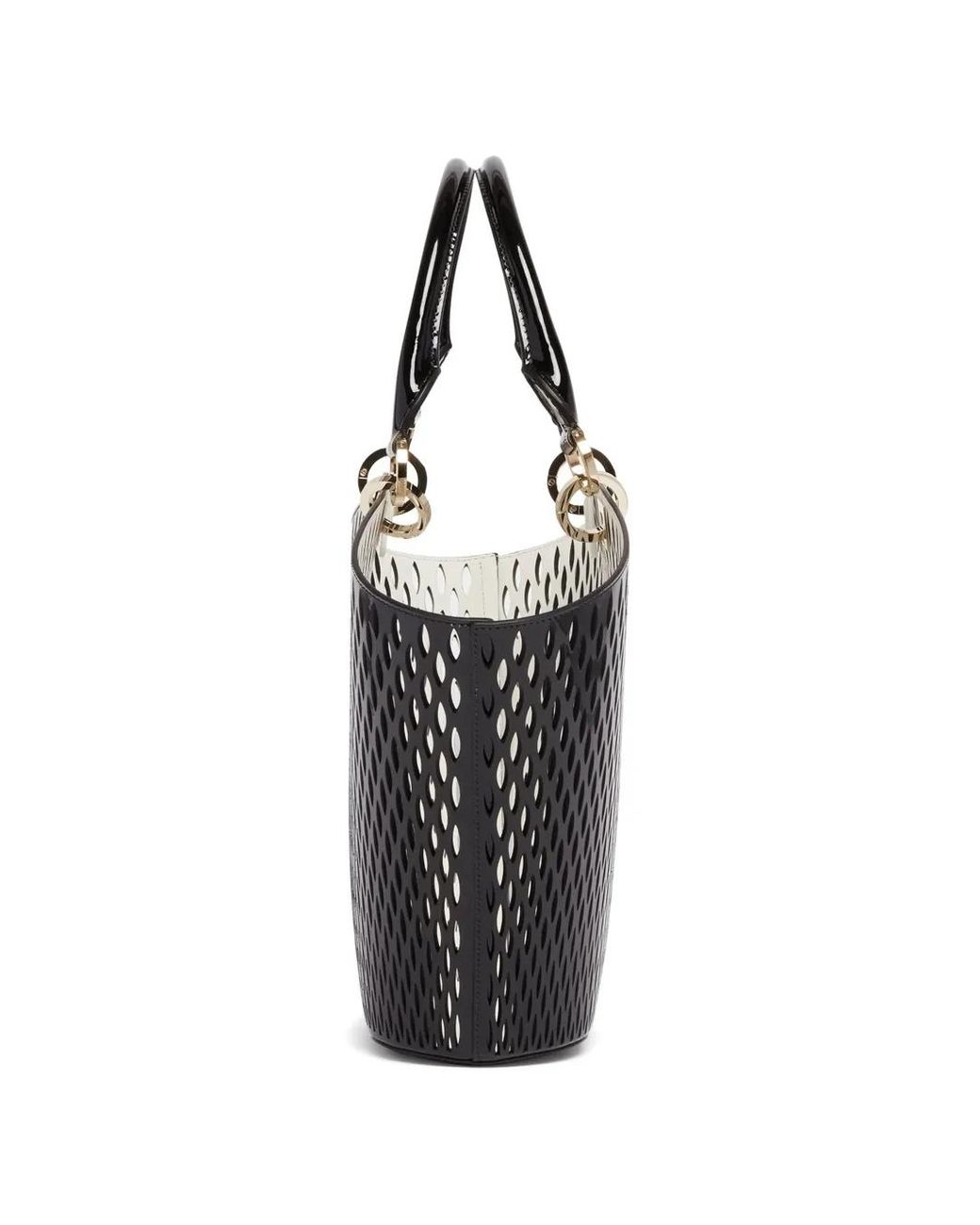 Tom Ford Black Sac Cabas En Cuir À Découpes Au Laser