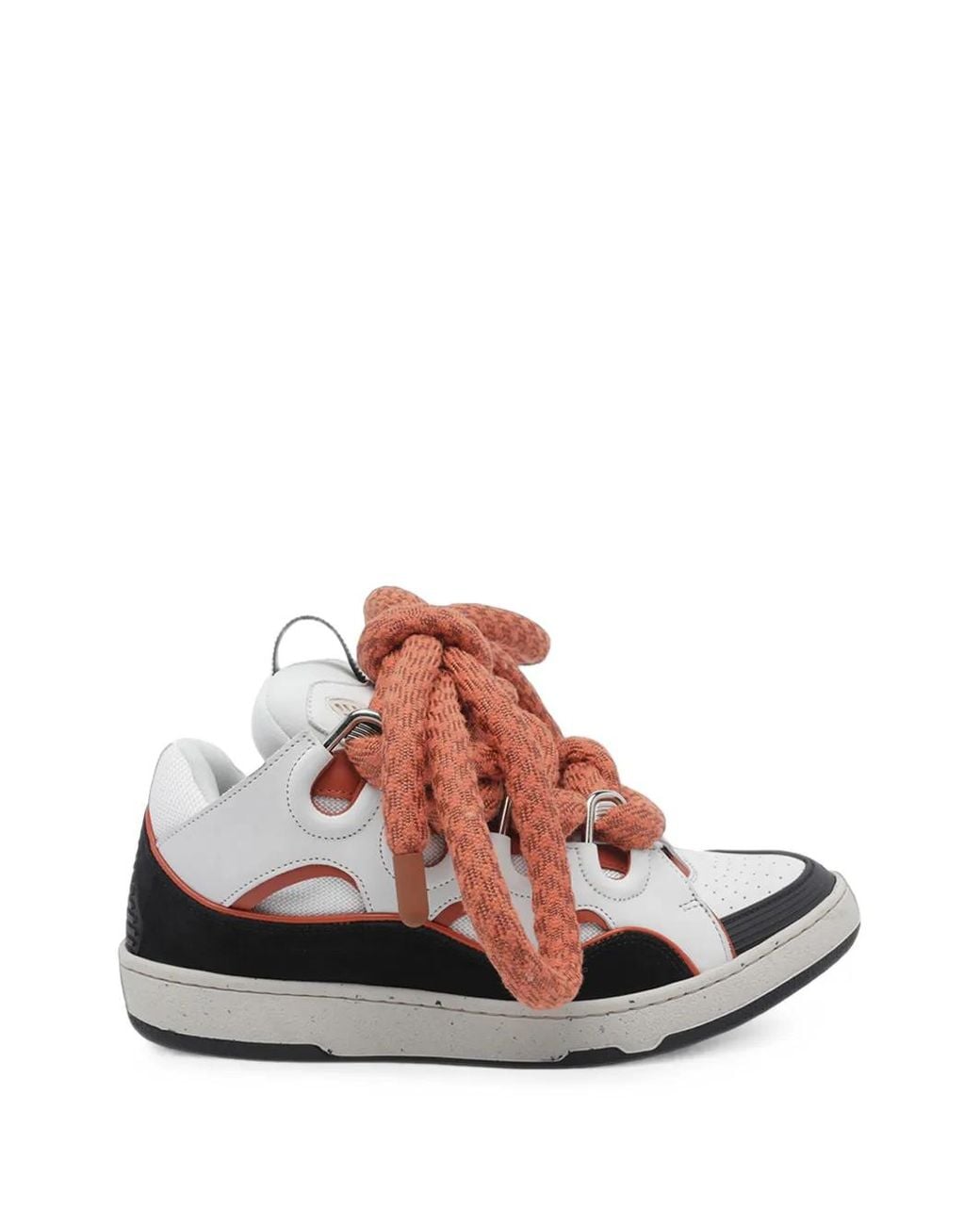 Lanvin Pink Curb Snake Sneakers for men