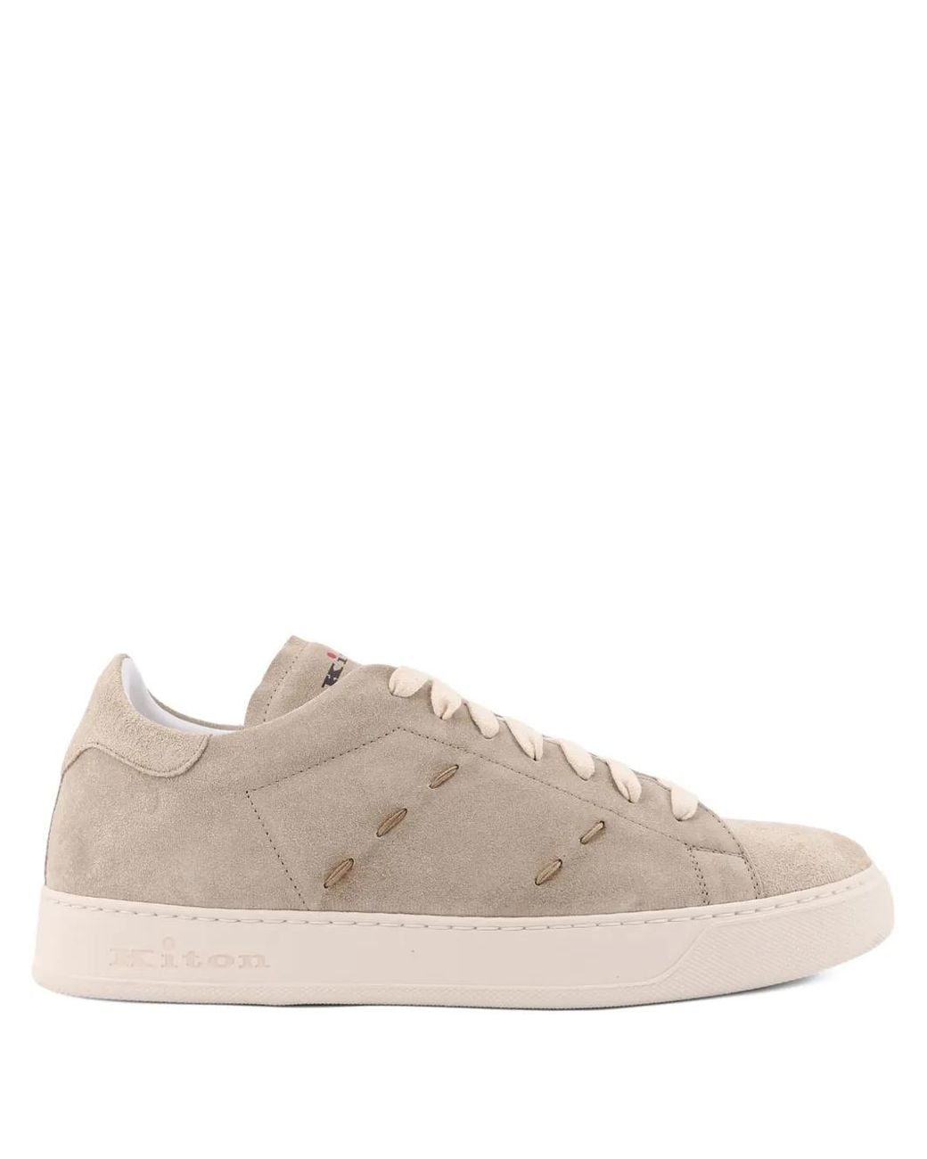 Kiton Sneakers Aus Wildleder in Pink für Herren