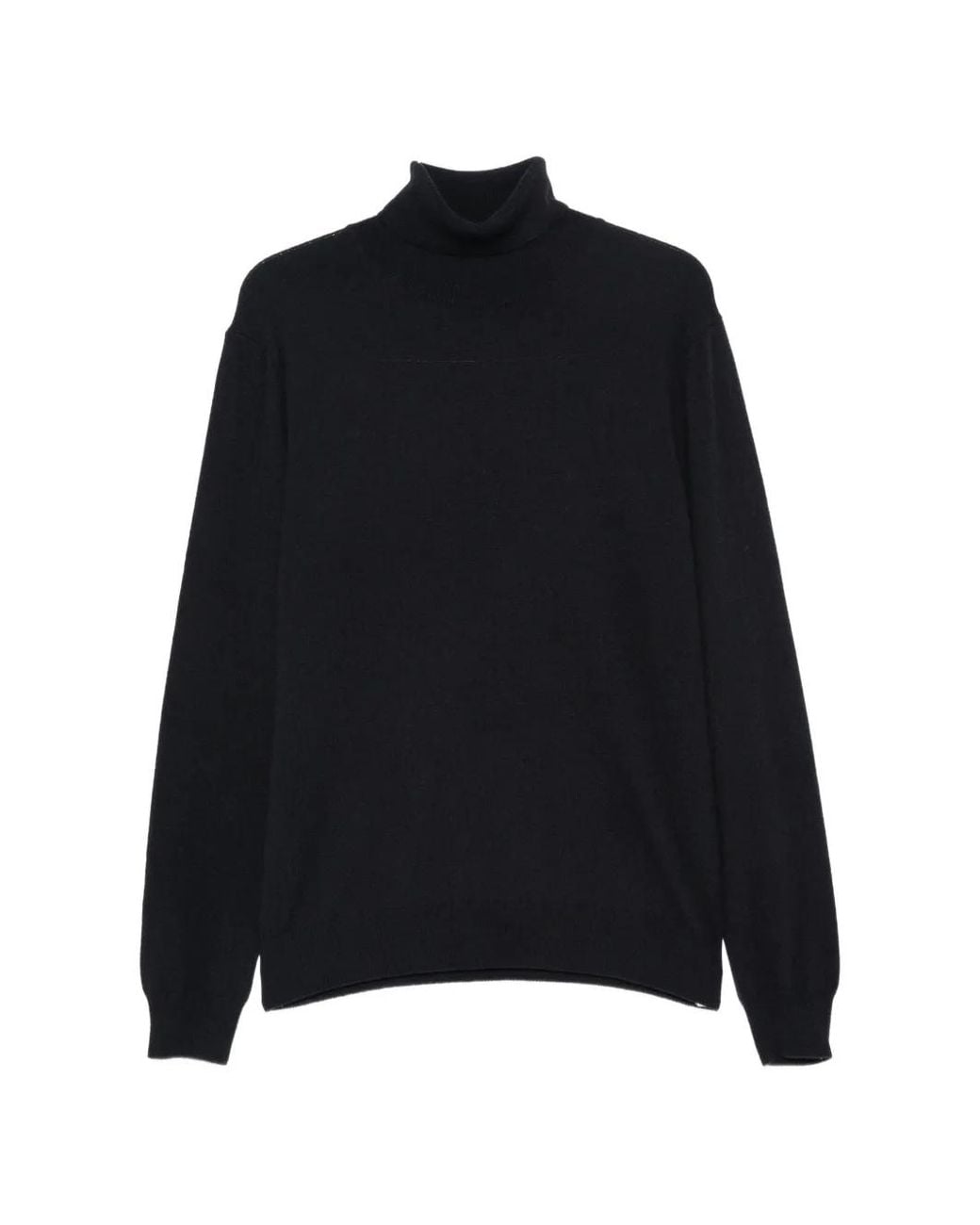 Corneliani Black Turtleneck Sweater for men