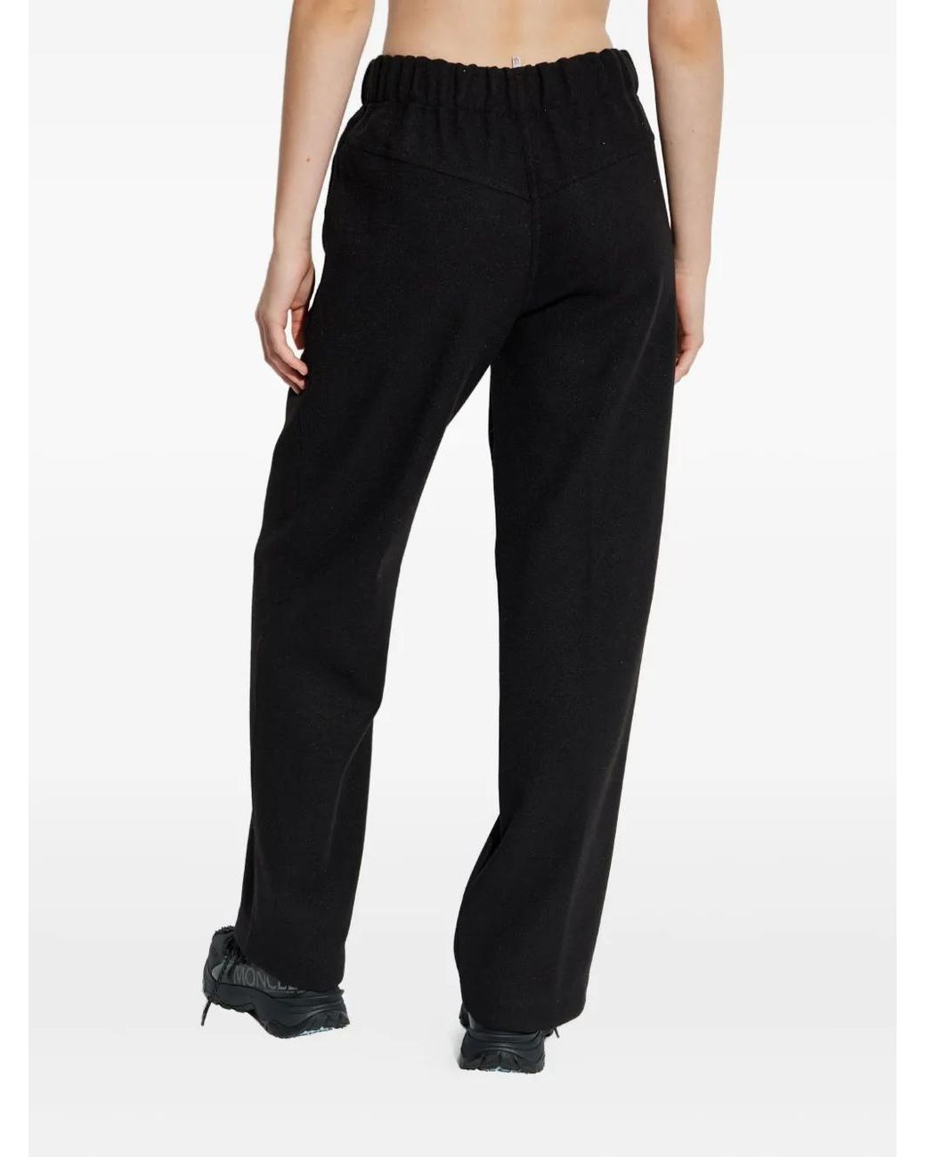 Moncler Black Drawstring Logo Track Pants