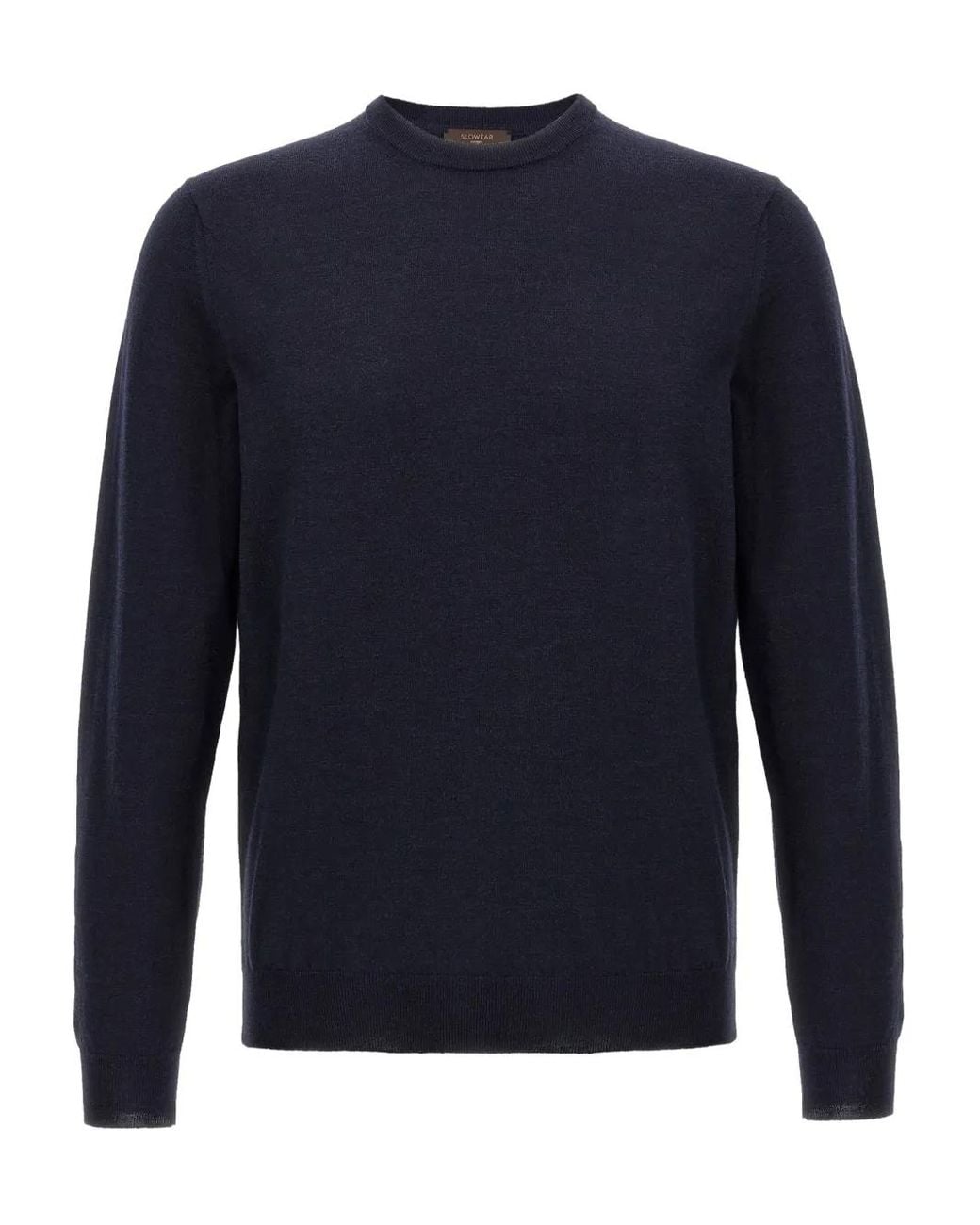 Jersey Con Cuello Redondo Zanone de hombre de color Blue