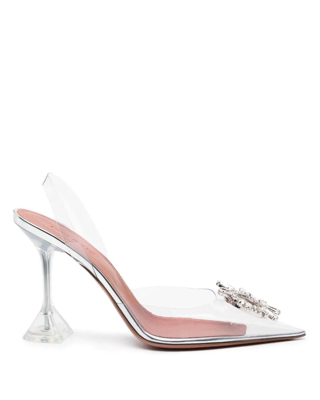 AMINA MUADDI White Begum Embellished Pvc Pumps