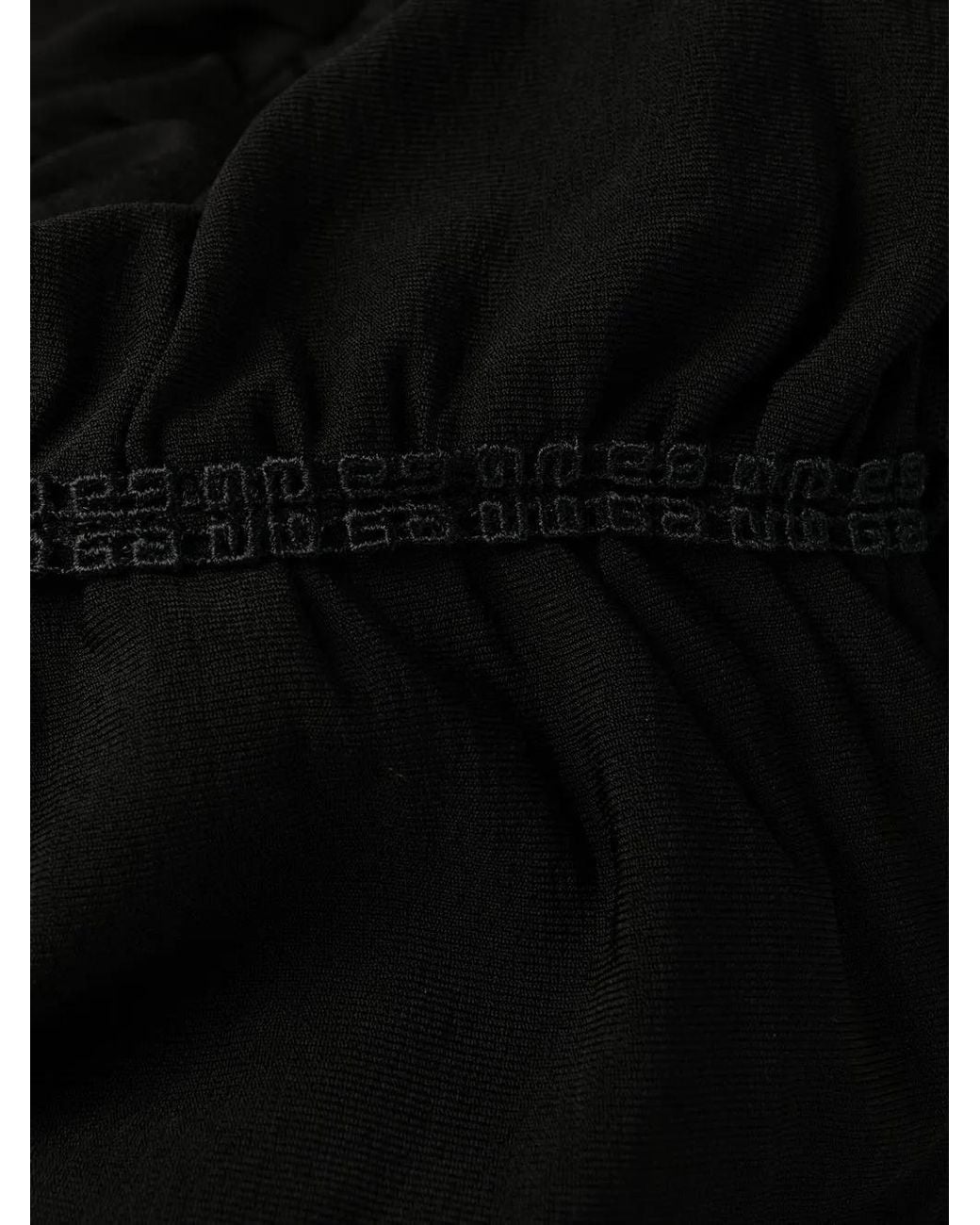 Givenchy Black Off-Shoulder Spaghetti-Strap Minidress