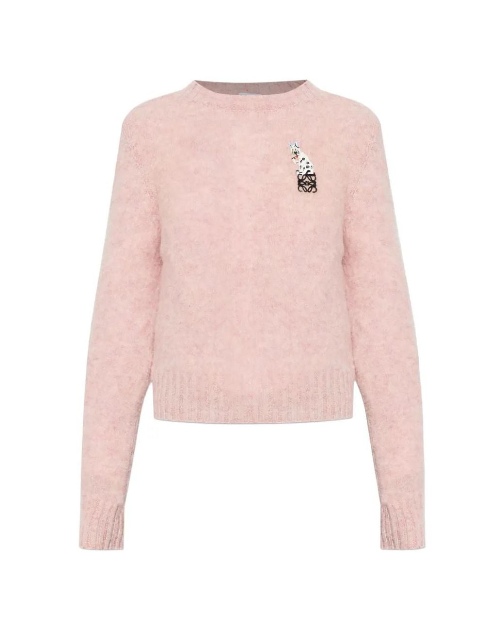 Loewe Brown Pullover Mit Applikation