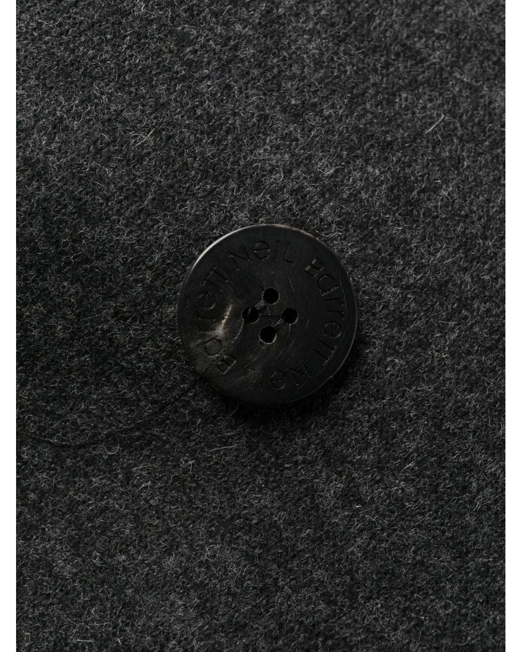 Neil Barrett Black Double-Breasted Coat for men