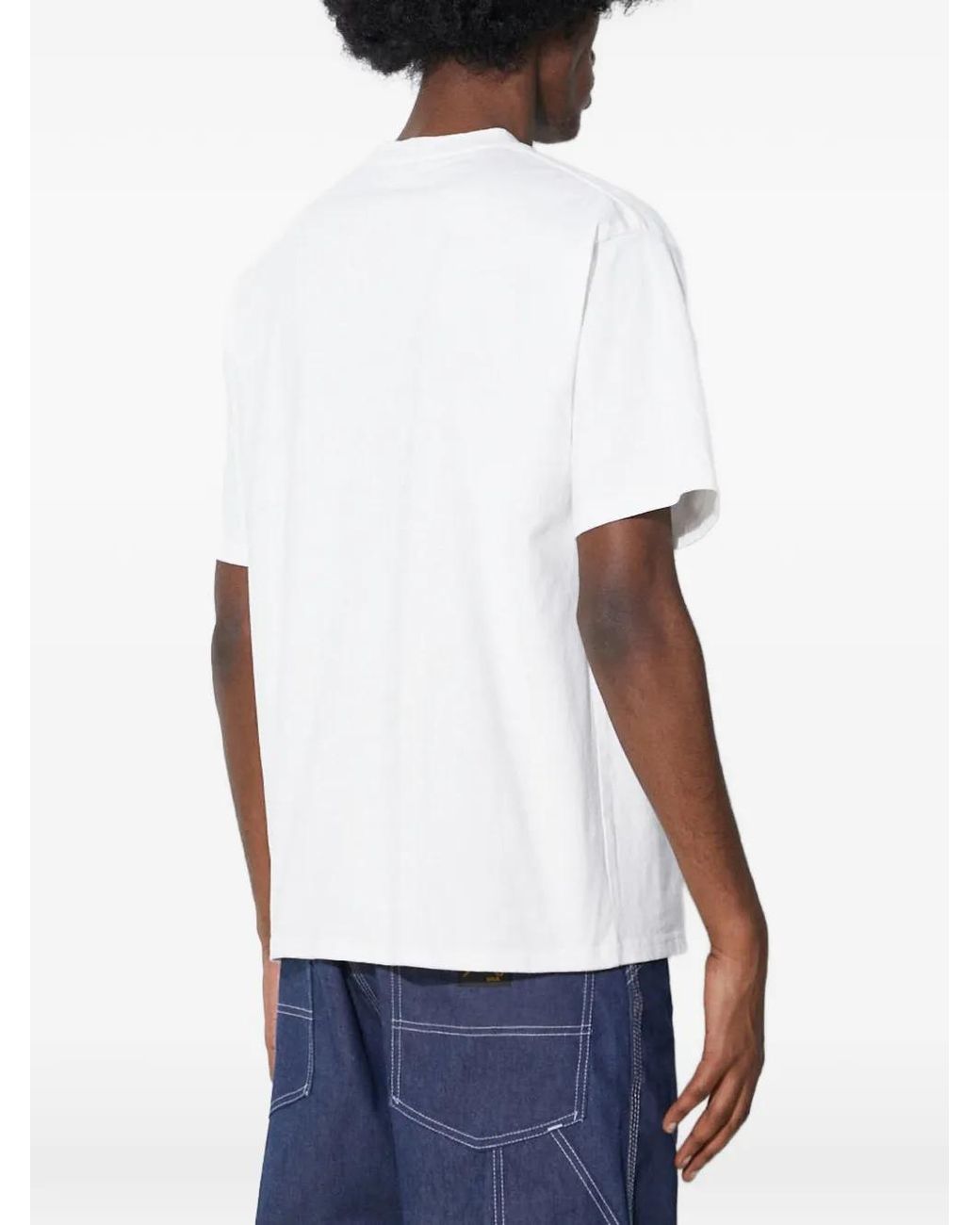 Manastash White Disarmed Chest-Pocket T-Shirt for men