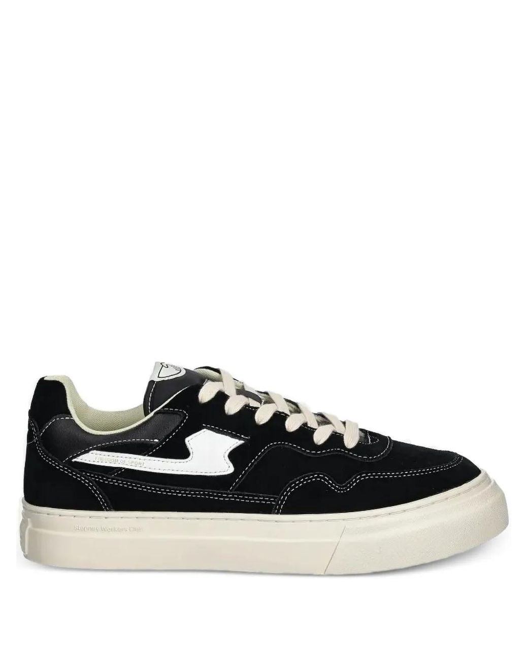 Stepney Workers Club Black Suede Leather Sneakers