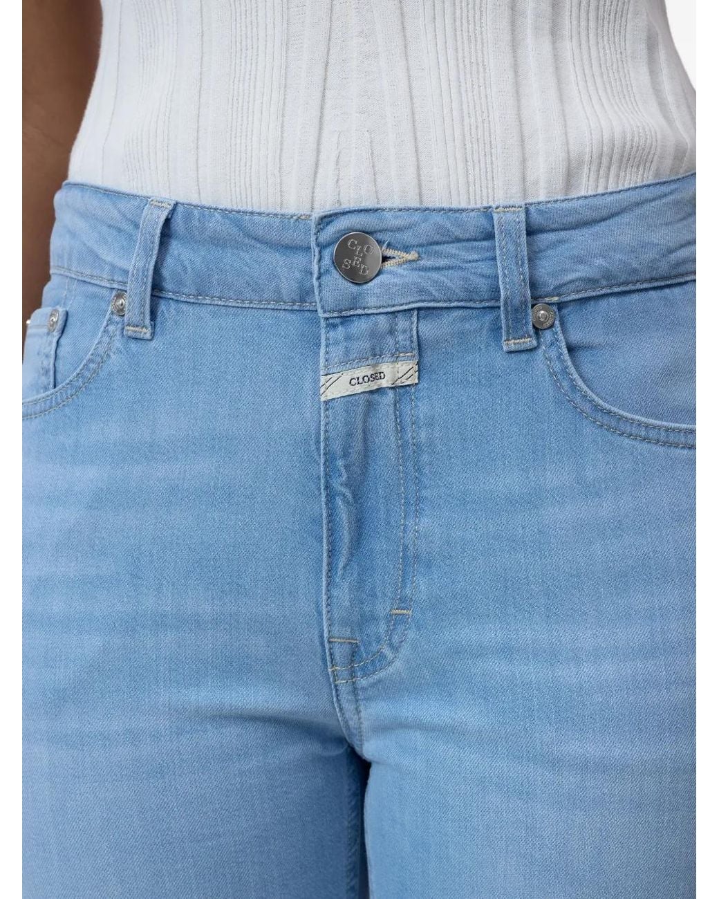 Closed Cropped Jeans in het Blue
