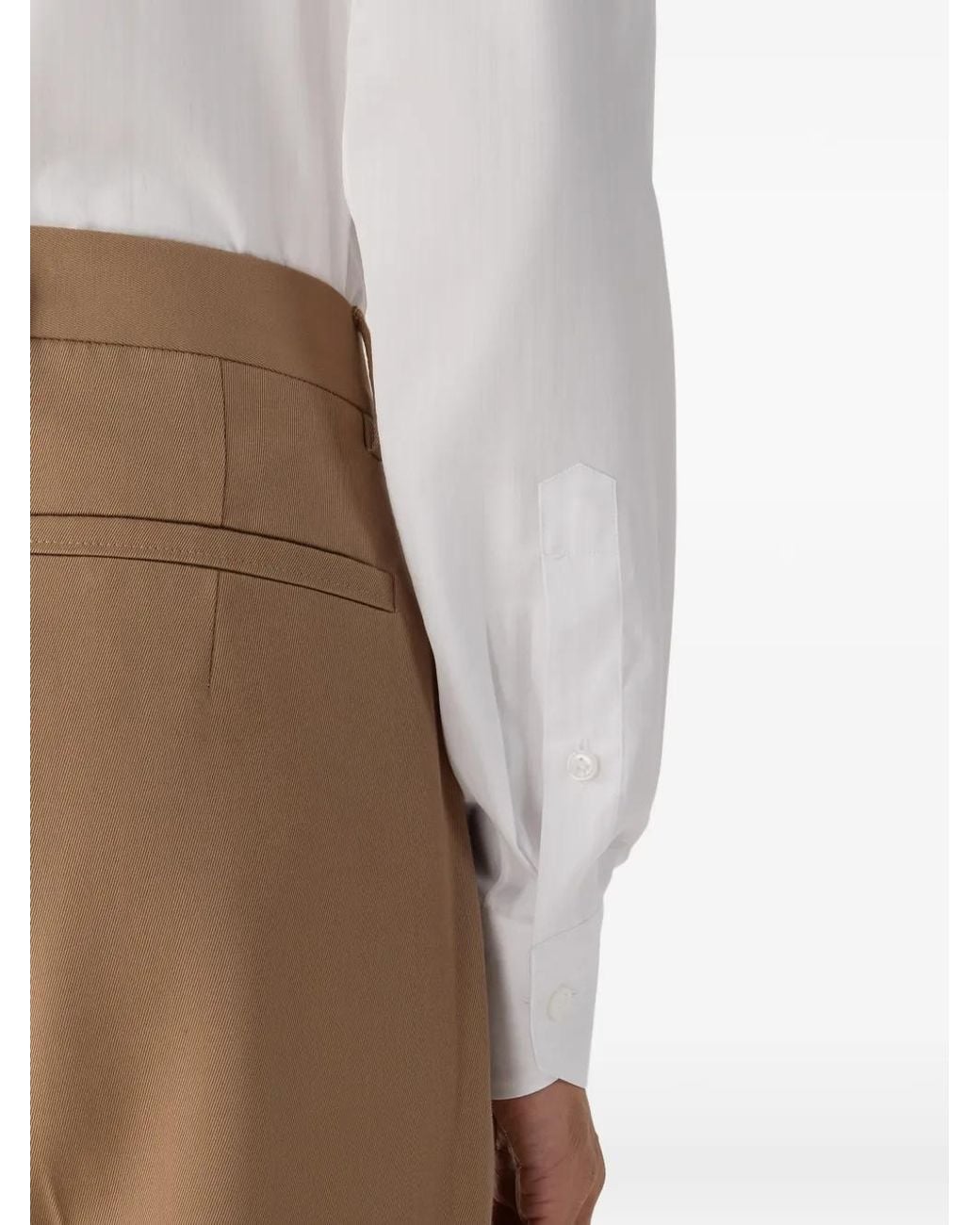 Zegna White Button-Up Cotton Shirt for men