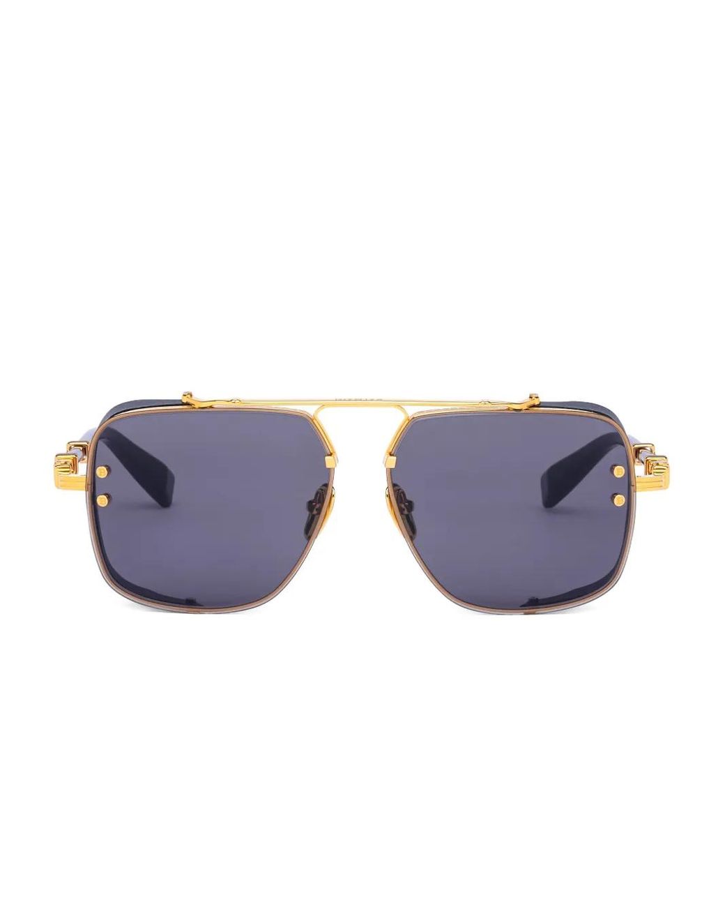 Balmain Blue Legend Geometric-Frame Sunglasses