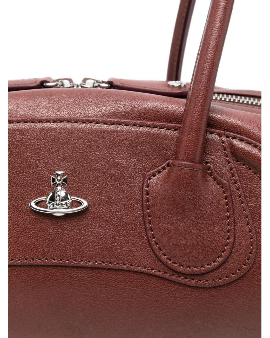 Vivienne Westwood Purple Small Shirley Tote Bag