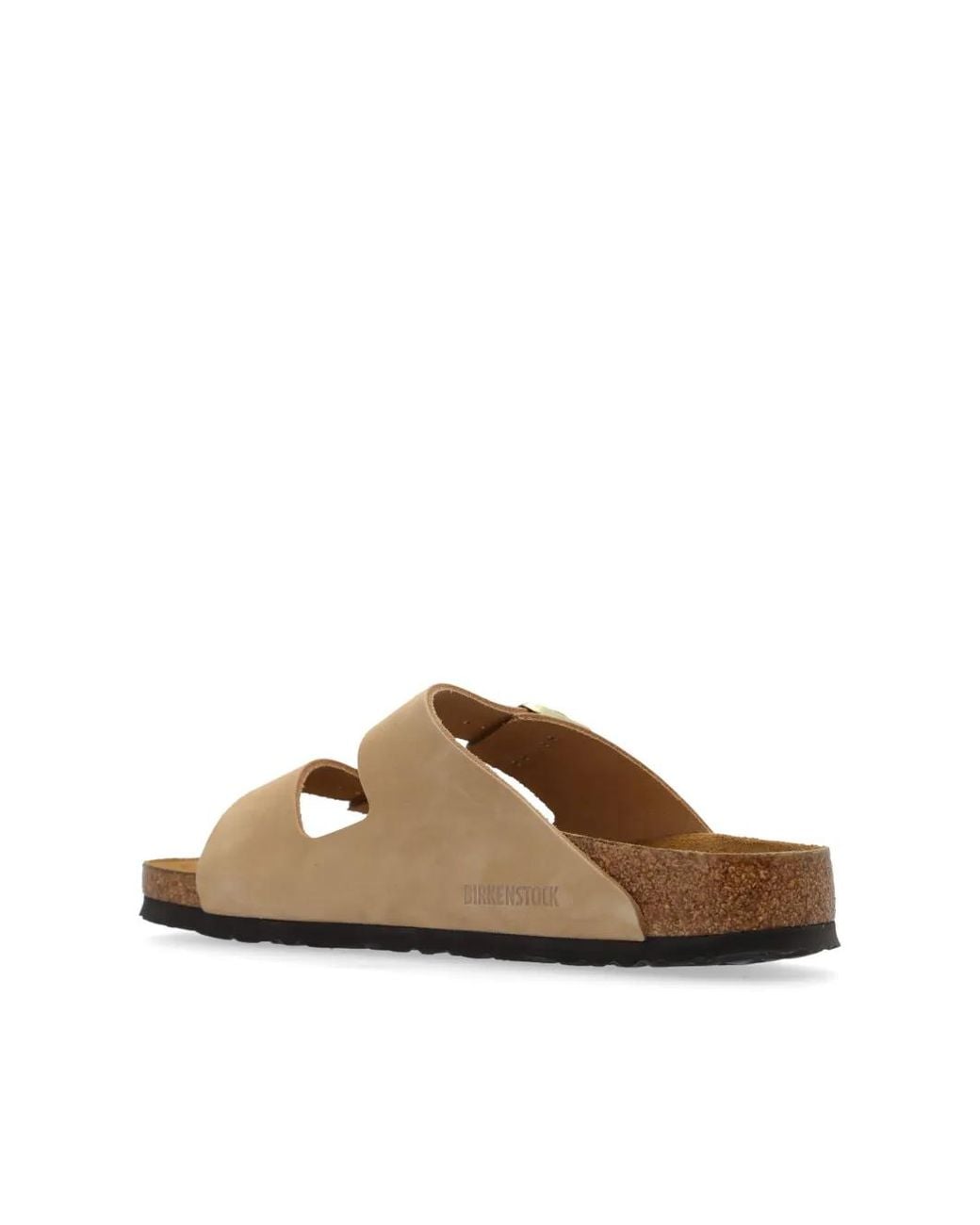 Birkenstock Natural Arizona Sfb Sandcastle, Nubuck Leather