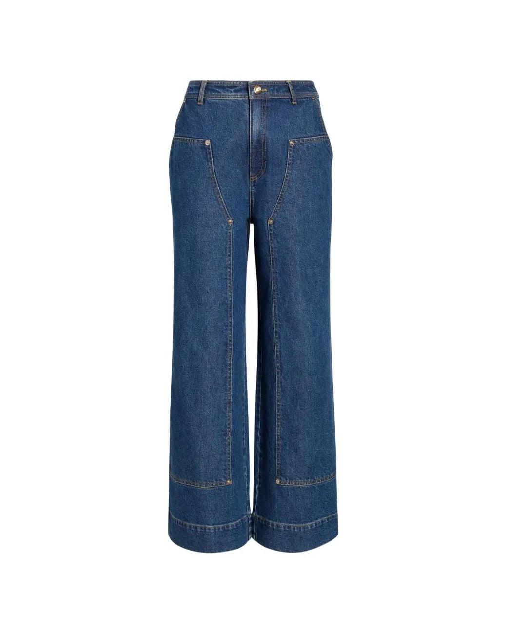 Cinq À Sept Blue Ryker Panelled Jeans