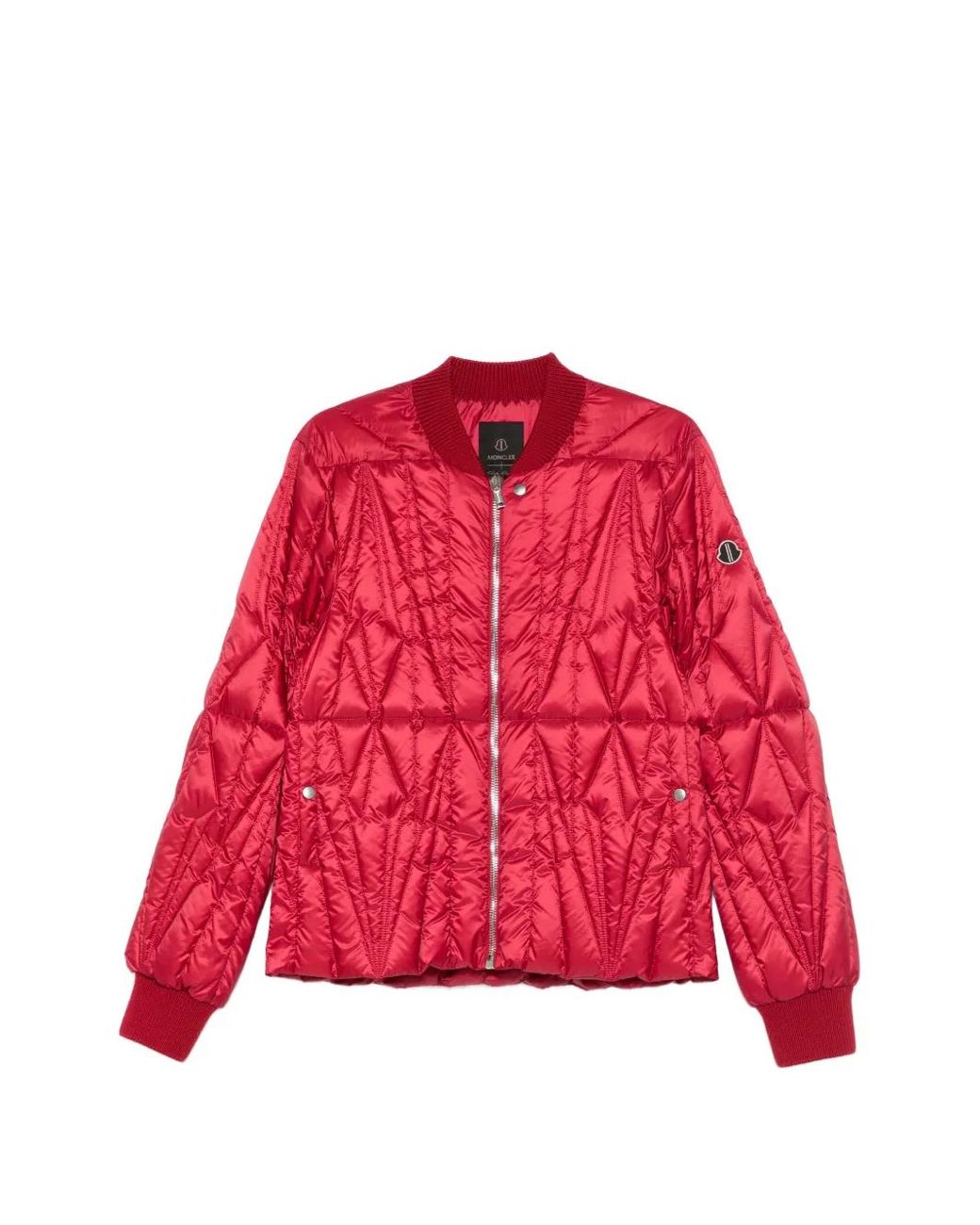Moncler Red X Rick Owens Geocamo Flight Quilted Jacket