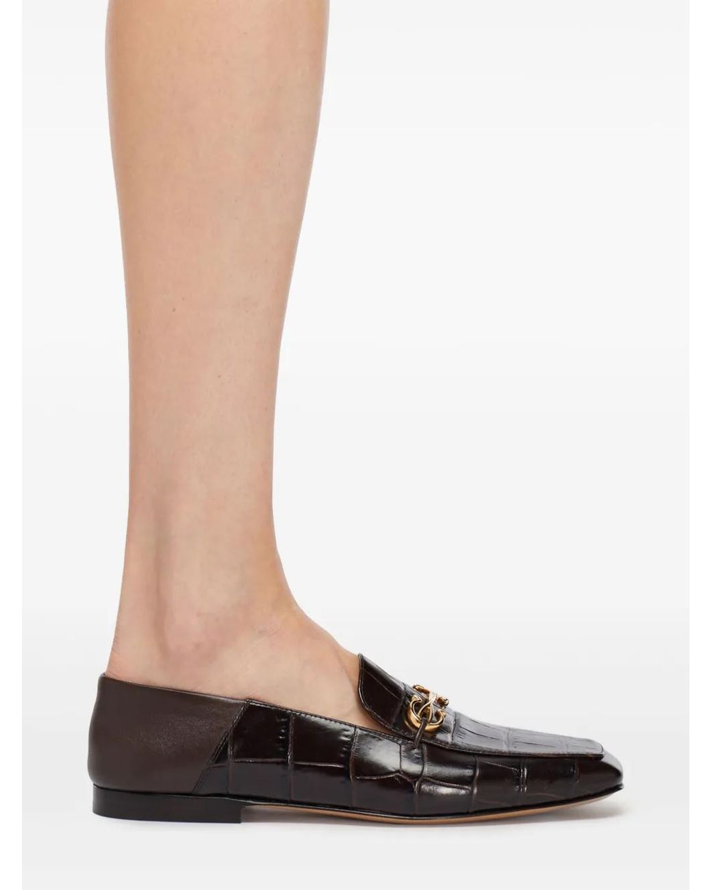Ferragamo Brown Gancini Leather Loafers