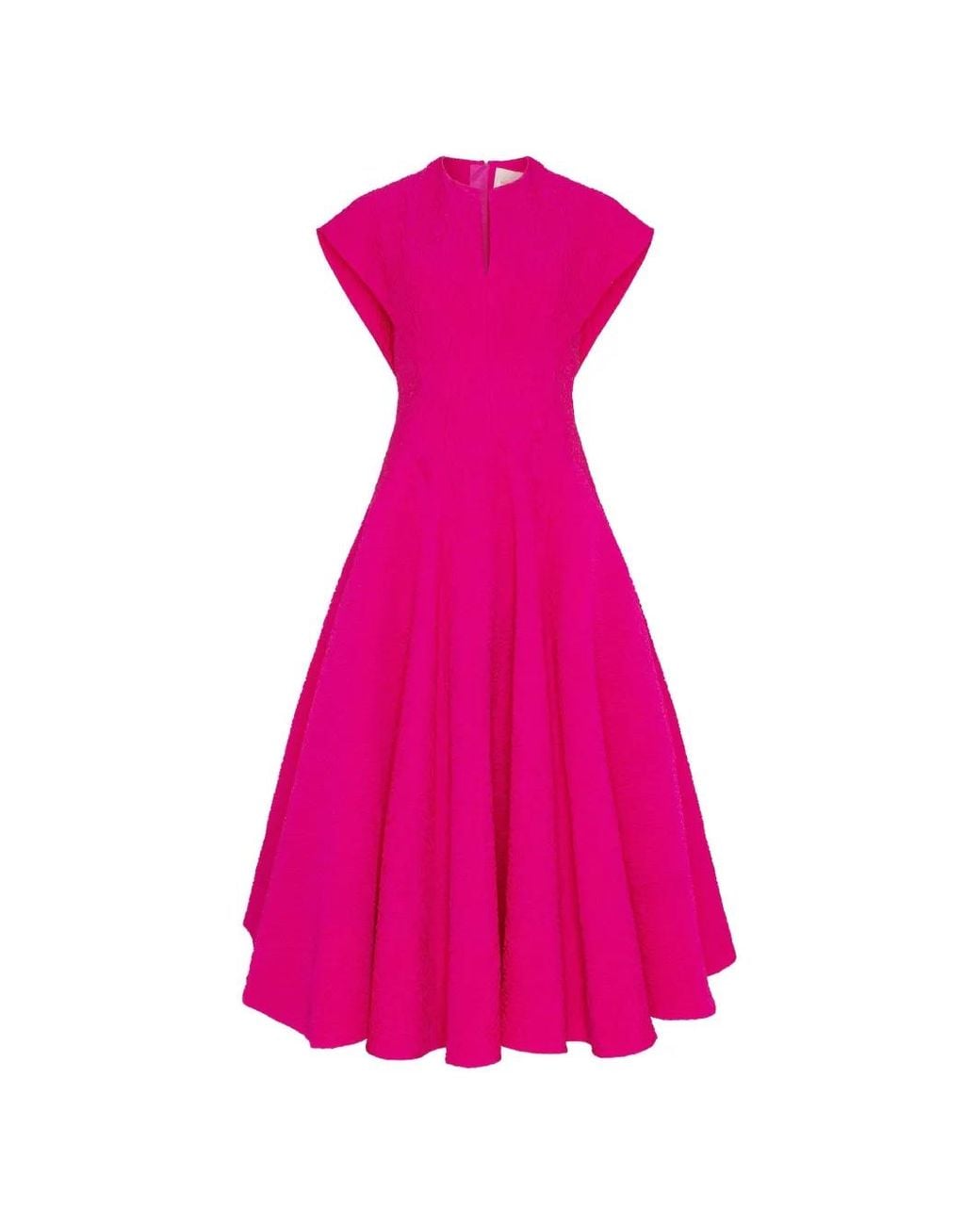 Roksanda Pink Robe Rova À Coupe Mi-Longue
