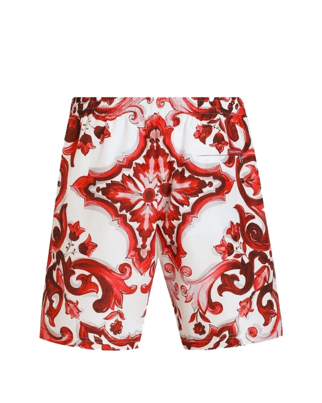 Dolce & Gabbana Red Majolica-Print Medium Boxer Shorts for men