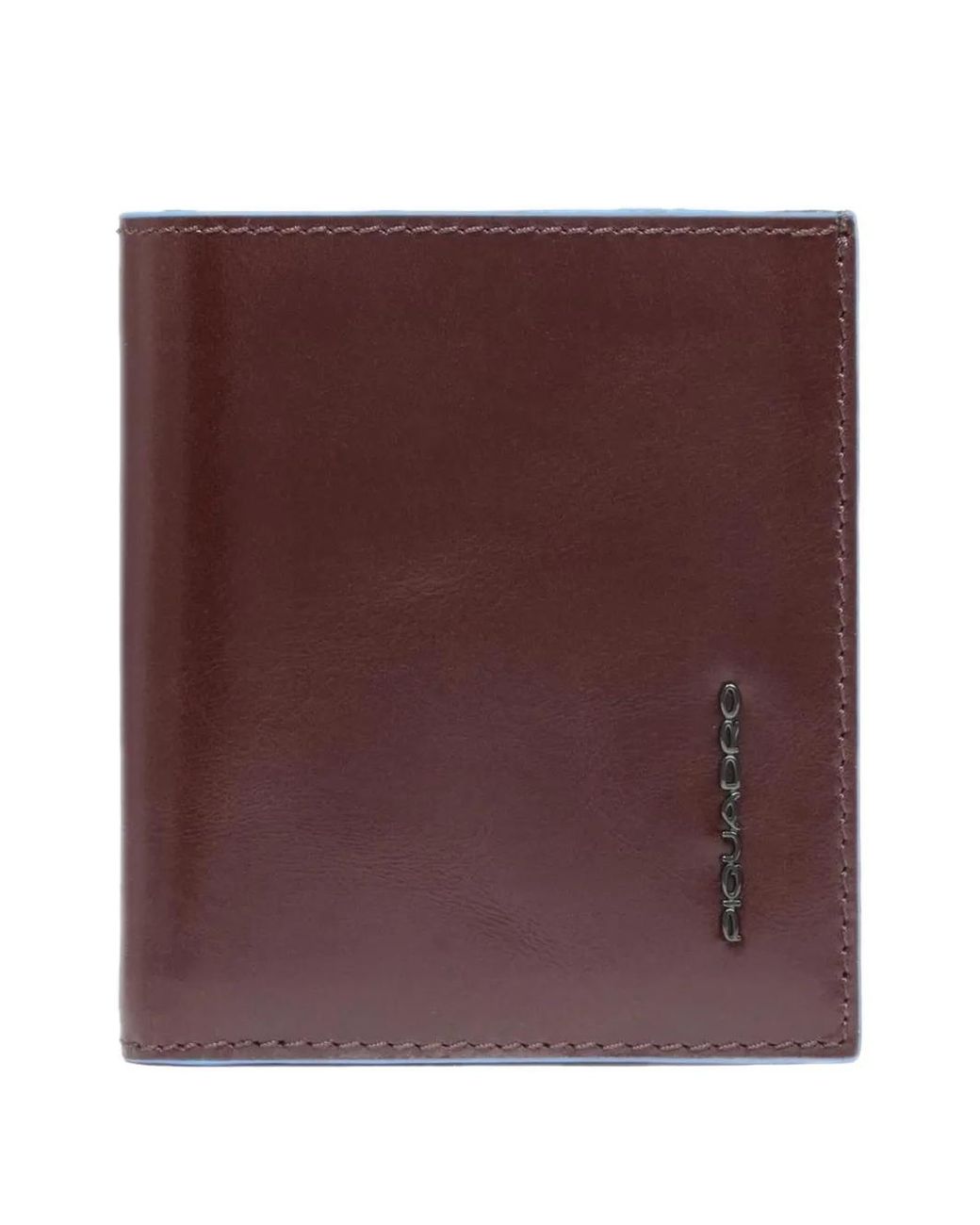 Piquadro Purple Porte-Cartes En Cuir À Plaque Logo for men