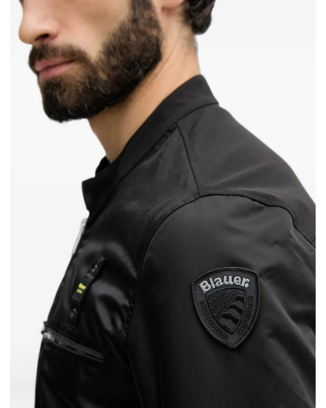 Blauer Black Bayard Biker Jacket for men