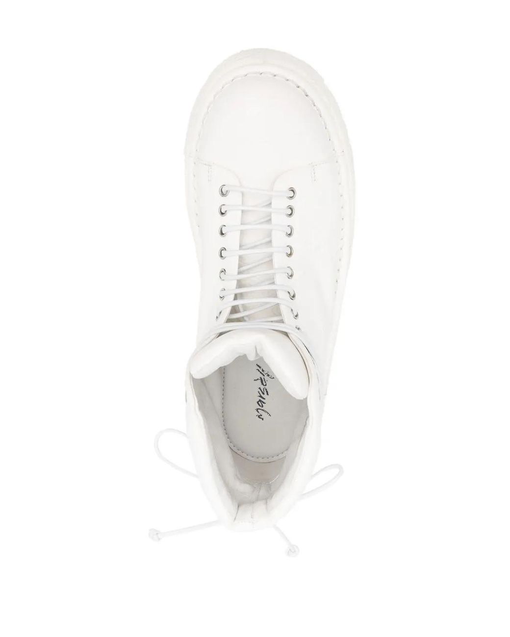 Marsèll White Pallottola Pomice Lace-Up Boots