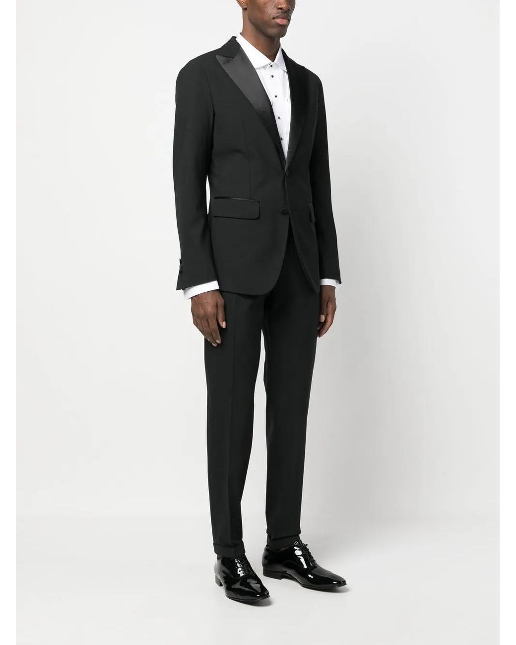DSquared² Black Tailored Single-Breasted Suit for men