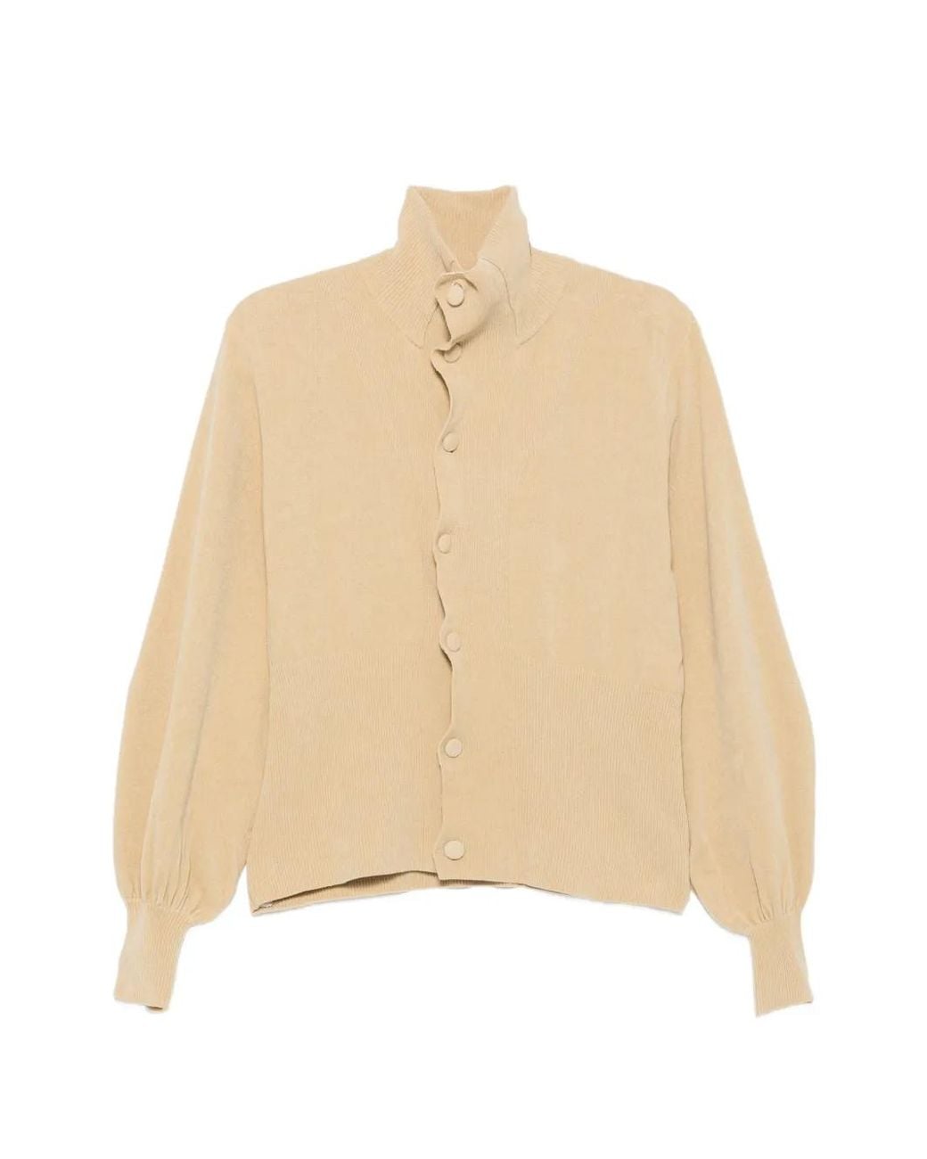 AYA MUSE Natural Asha High-Neck Cardigan
