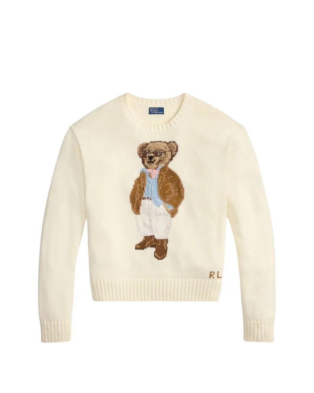 Polo Ralph Lauren White Polo Bear Sweater