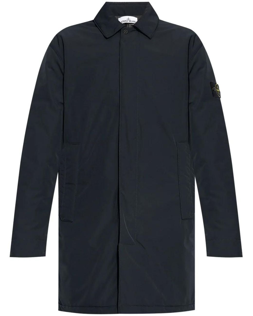 Stone Island Blue Primaloft Padded Coat for men