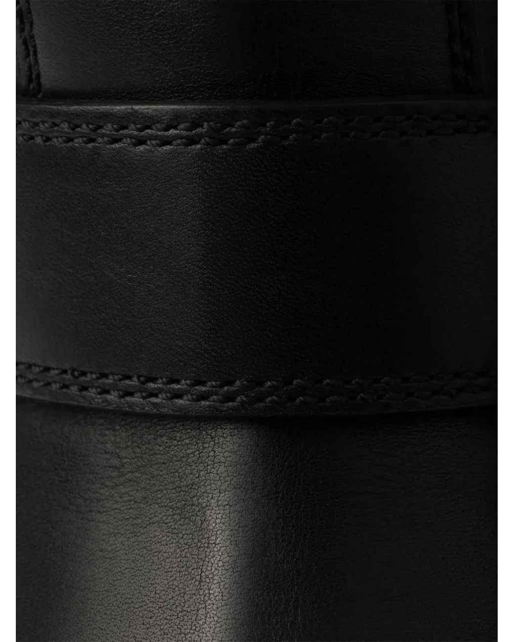 Prada Black Stiefeletten Aus Leder Und Lammfell, Damen, Größe