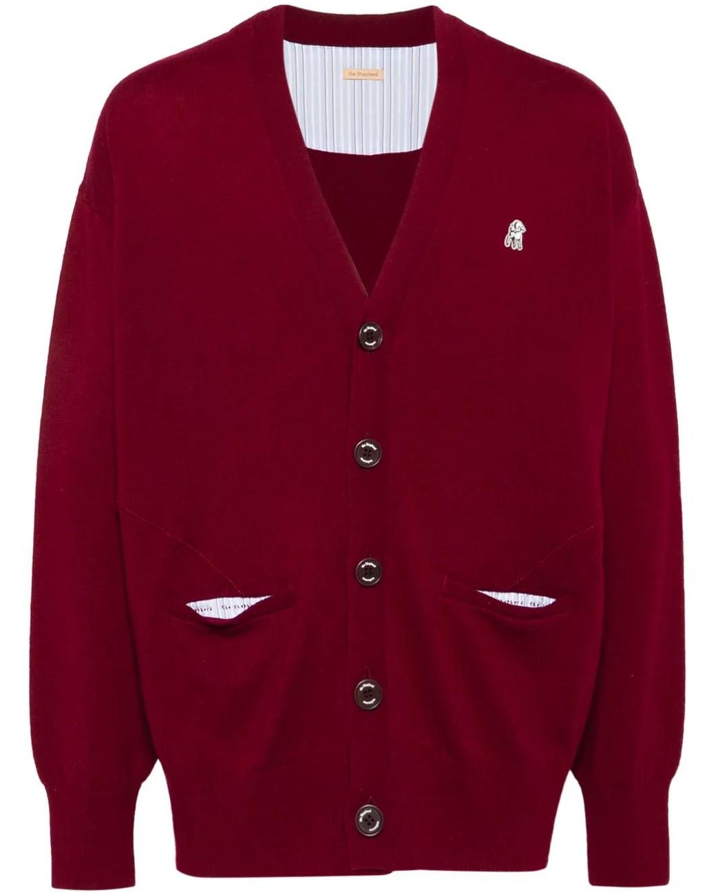 Undercover Red Sheep Patch Cardigan for men