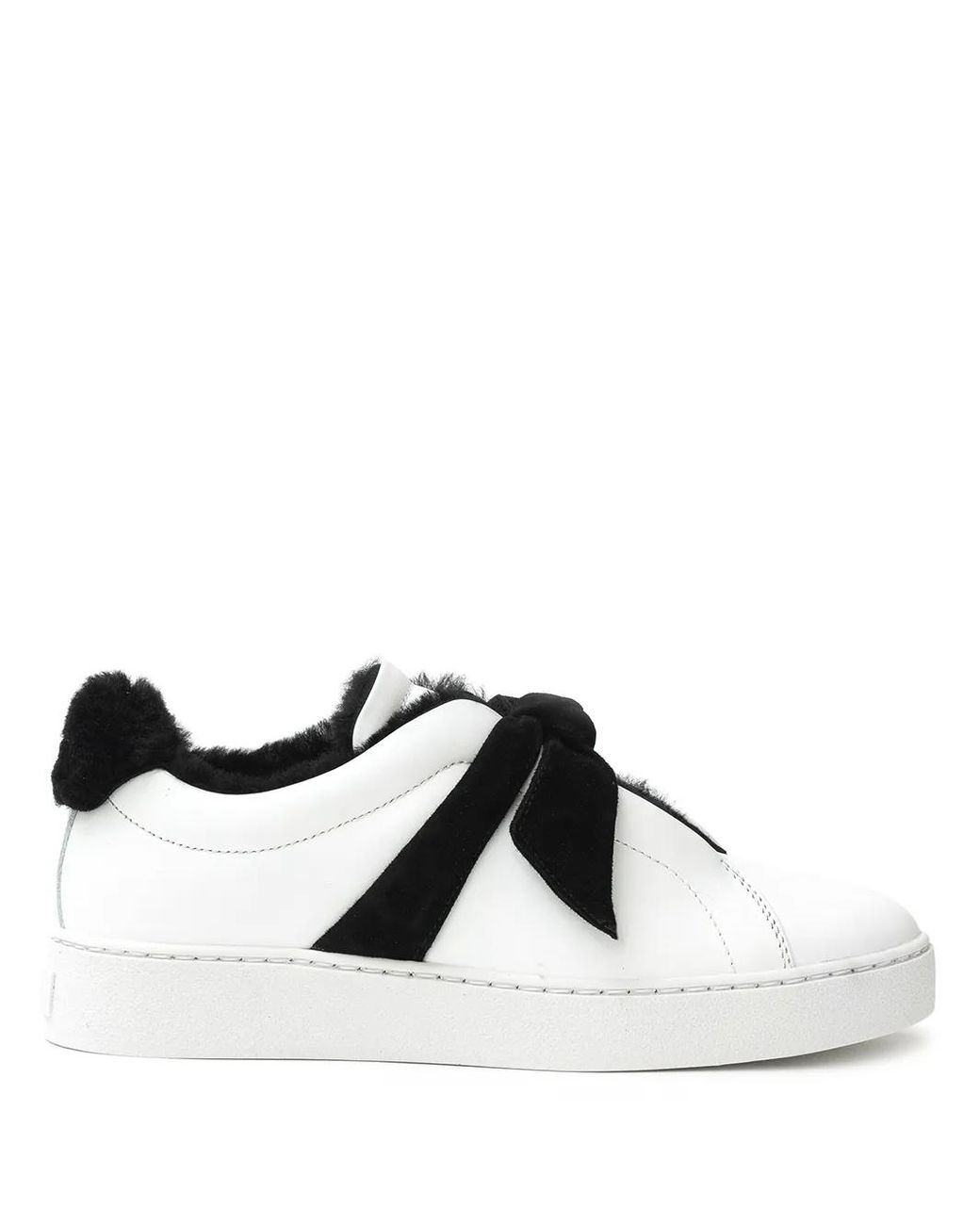 Alexandre Birman Black Shearling-Trimmed Sneakers