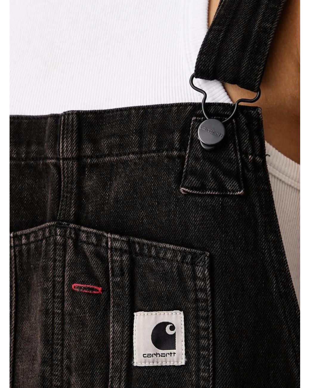 Carhartt Black Faded-Effect Dungarees