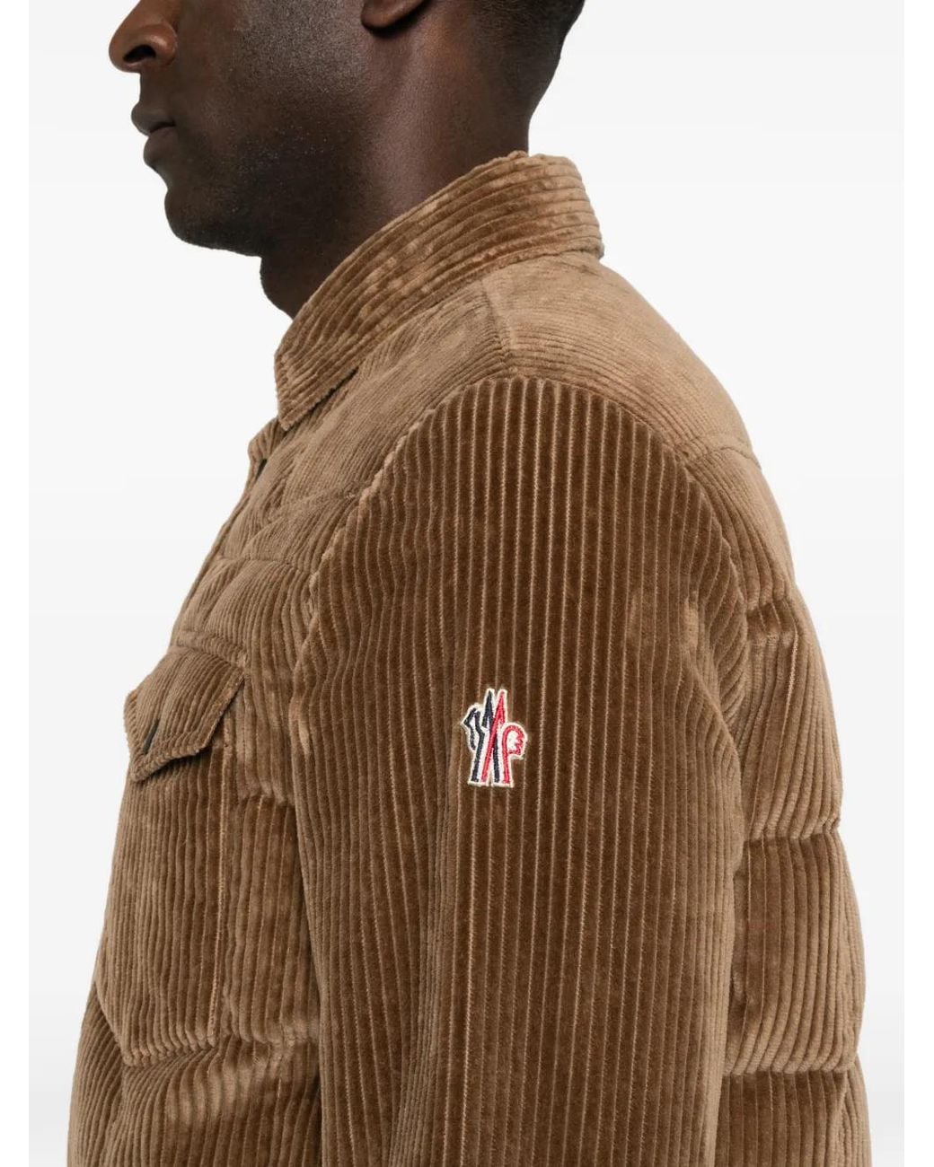 Moncler Brown Gelt Padded Corduroy Jacket