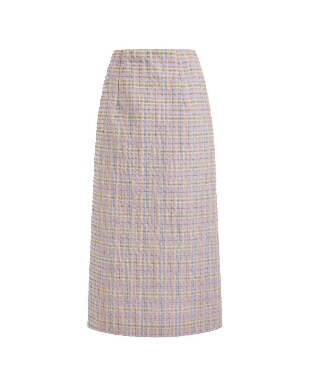 Markarian Natural Betsy Pencil Midi Skirt