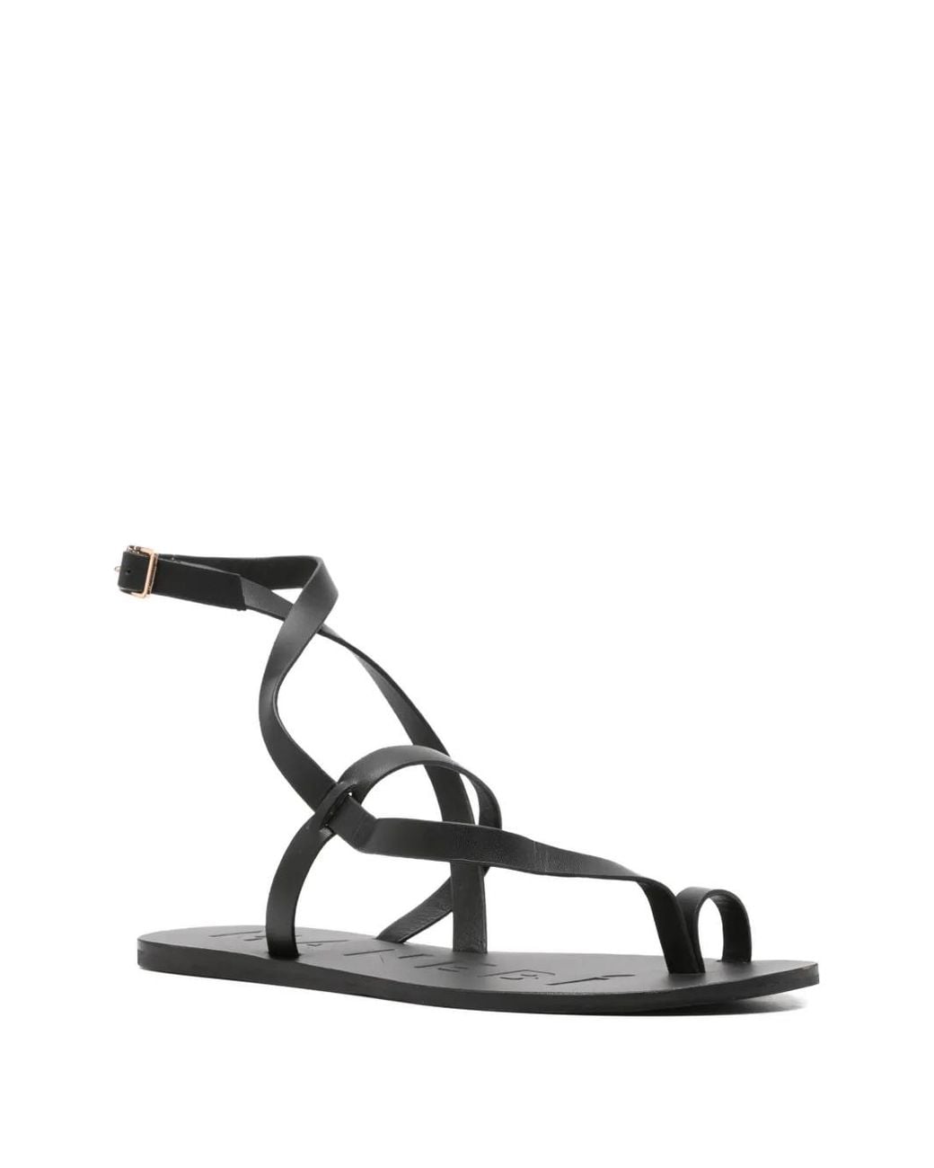 Manebí White Strap Flat Sandals