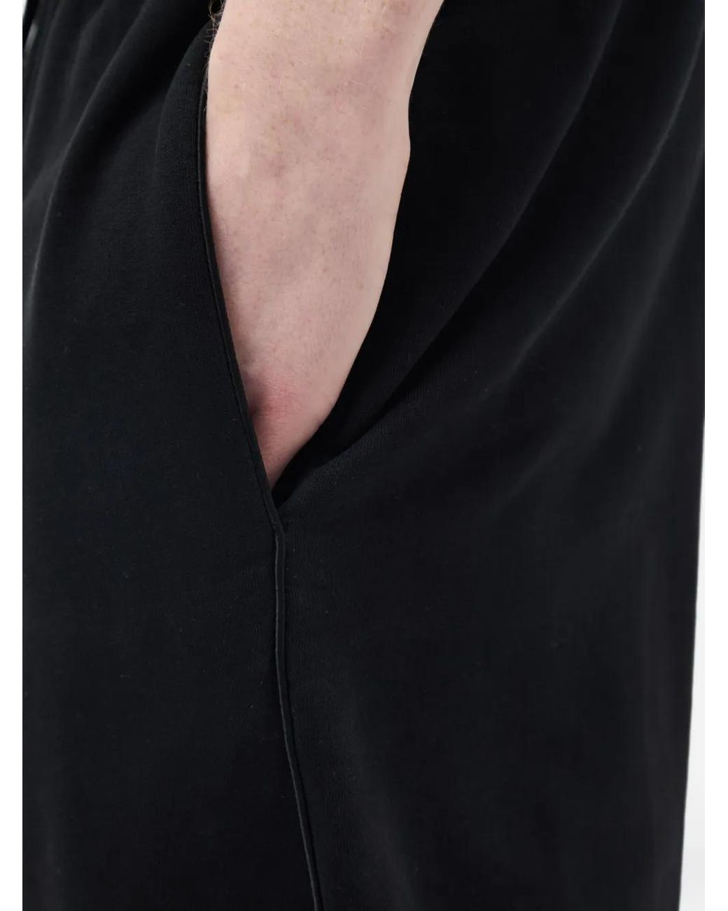 Ann Demeulemeester Black Fin Straight-Leg Track Pants for men