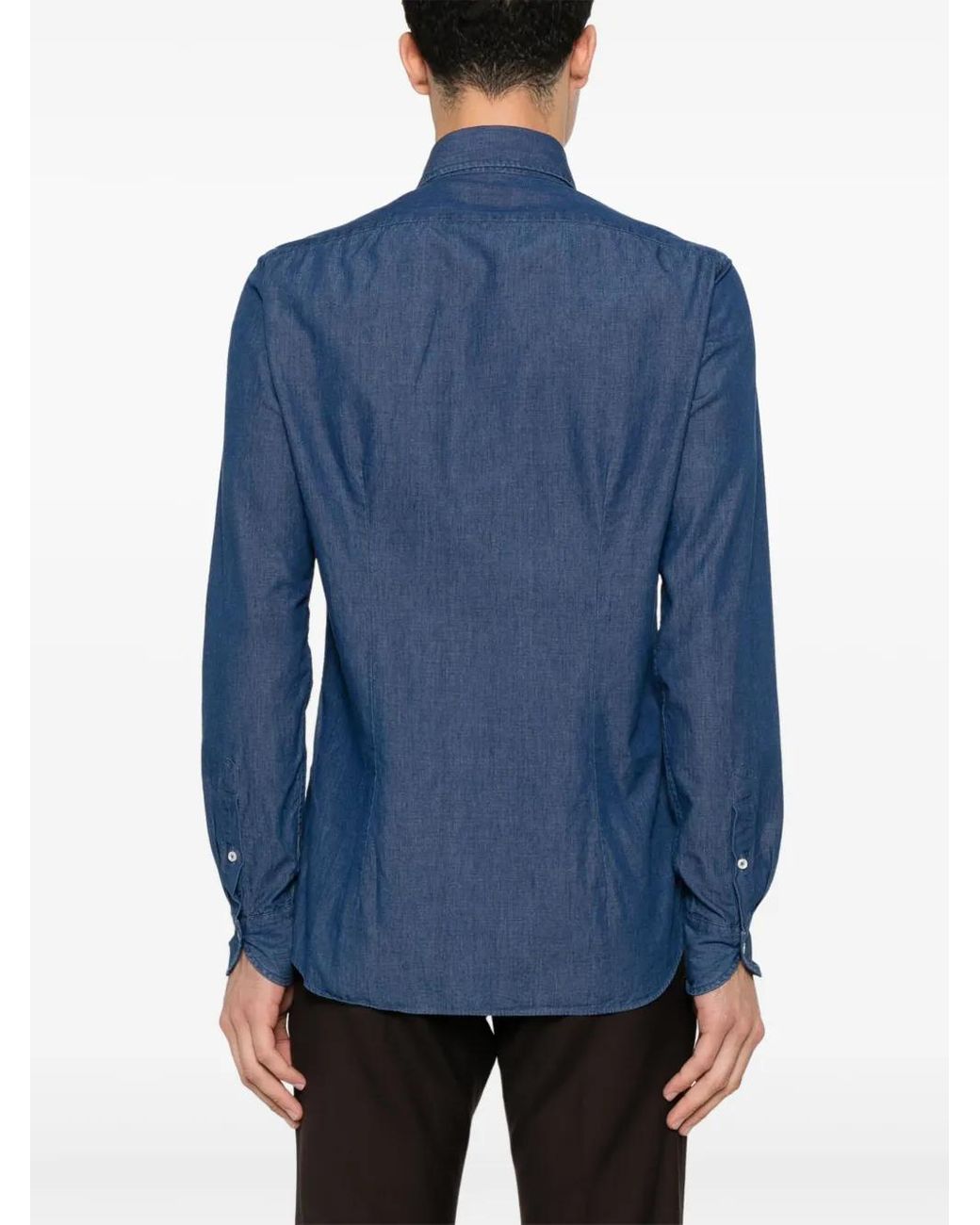 Xacus Blue Cotton Shirt for men