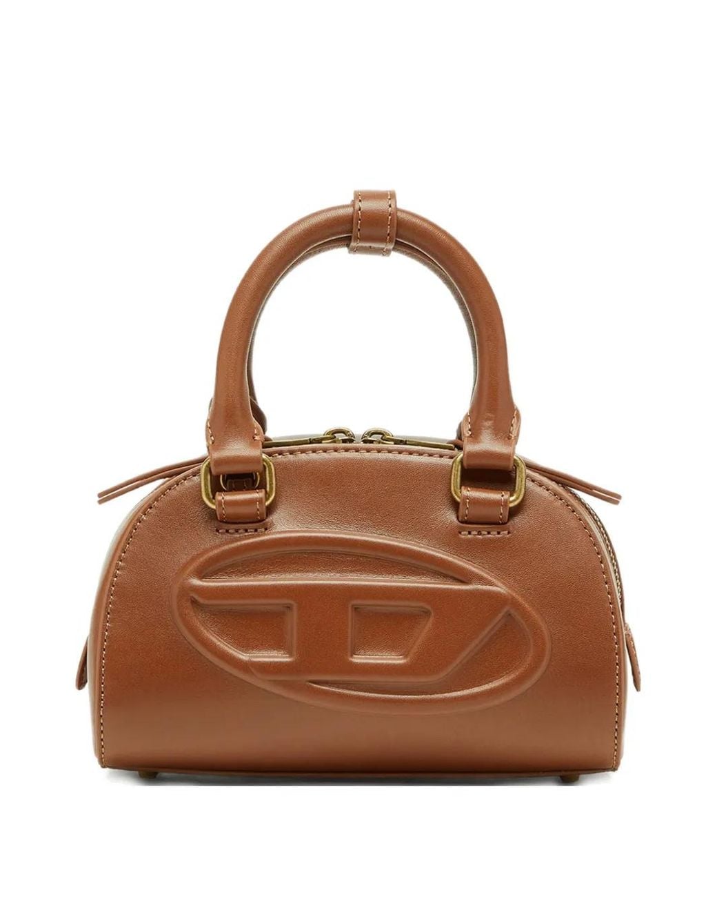 DIESEL Brown 1Dr Dome-Small Bowling Bag