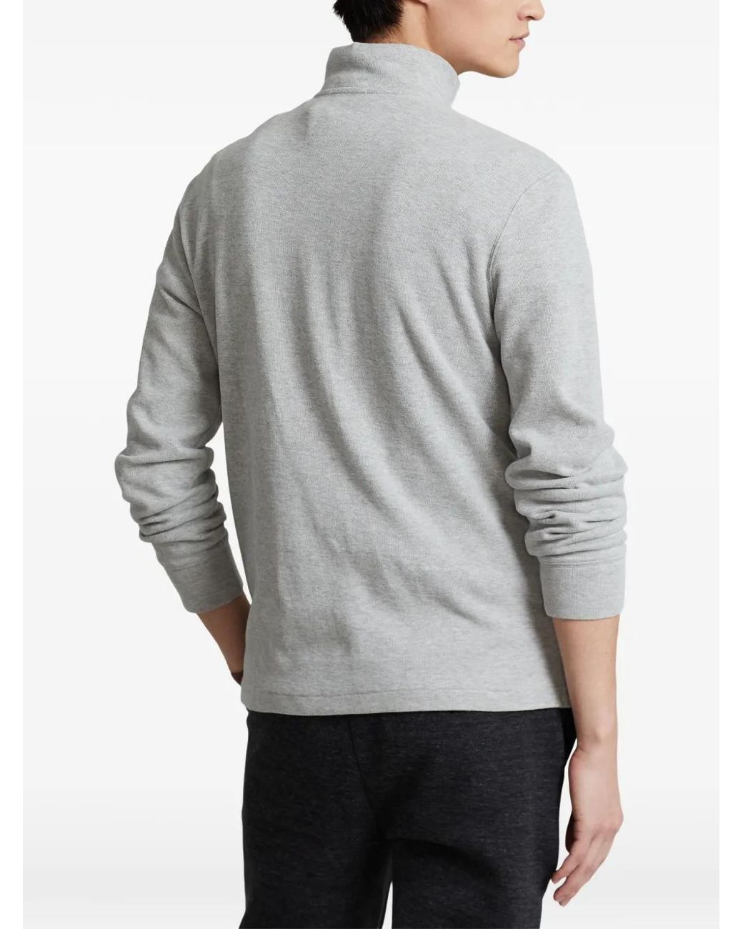Polo Ralph Lauren Gray Pull À Col Montant for men