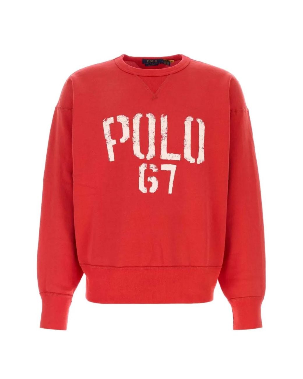 Polo Ralph Lauren Red Logo-Print Sweatshirt for men