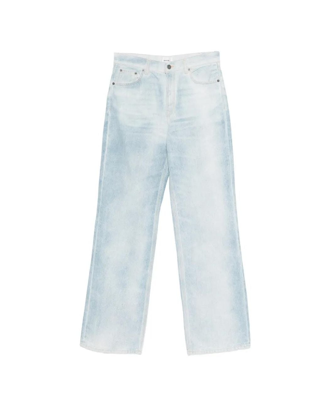 Haikure Blue Five-Pocket Belt-Loop Jeans