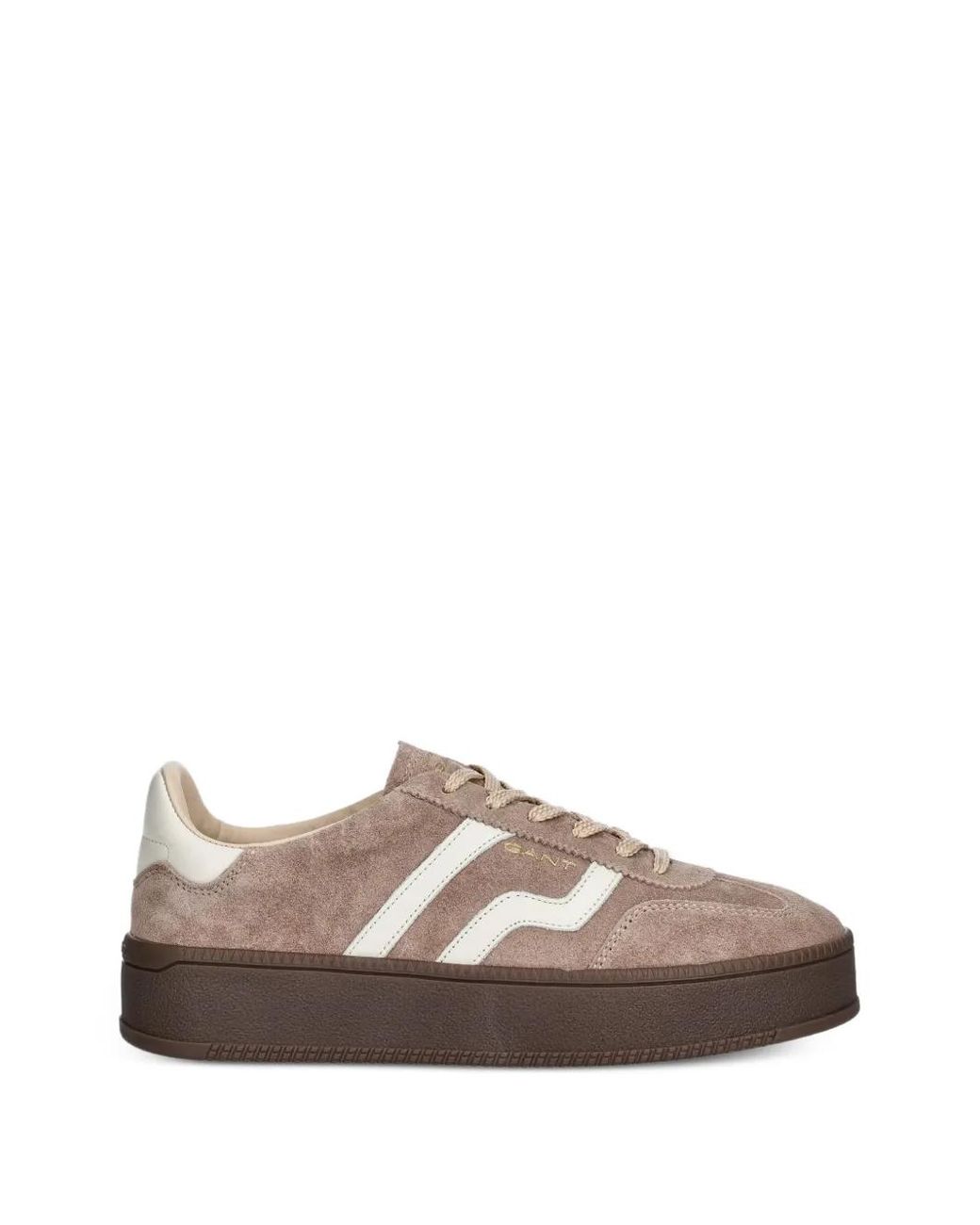 Gant Brown Suede Platform Sneakers