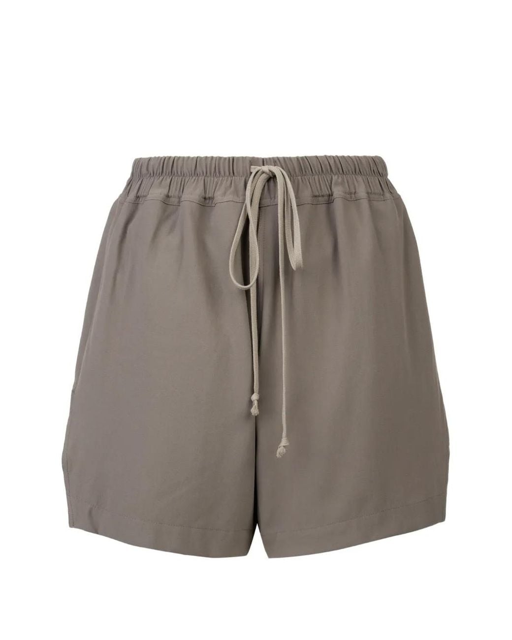 Rick Owens Gray Elasticated Drawstring Shorts