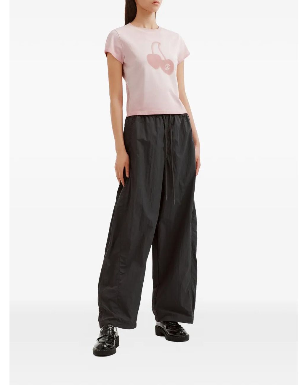 B+ AB Black Drawstring Trousers